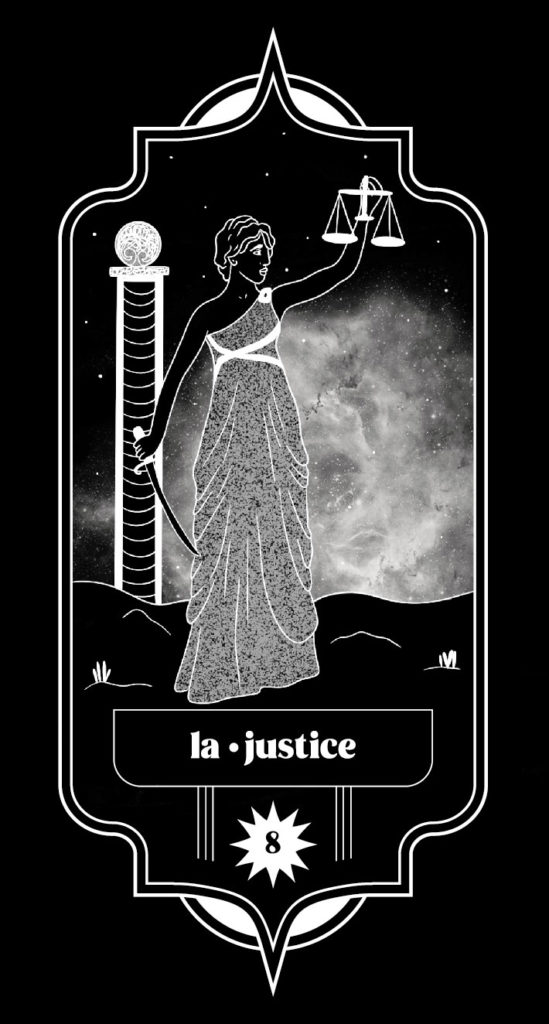 Signification de la Carte de la Justice dans le Tarot